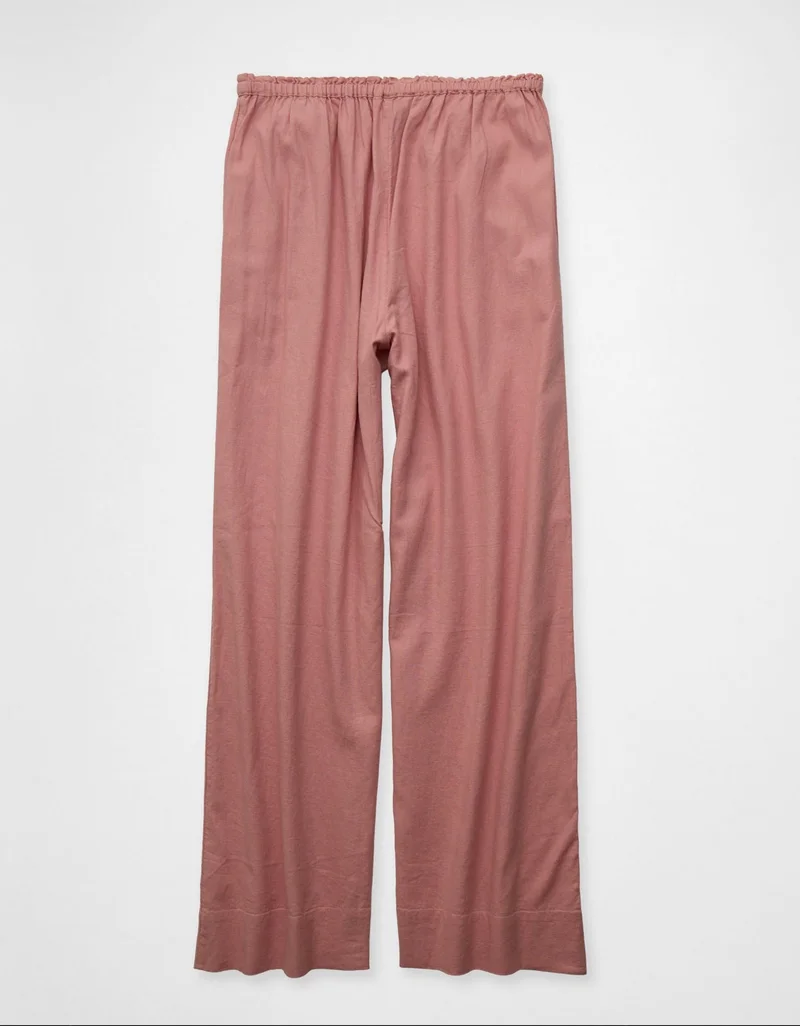 امريكان ايجل بنطلون كتان بخصر مرتفع وقصّة مريحة